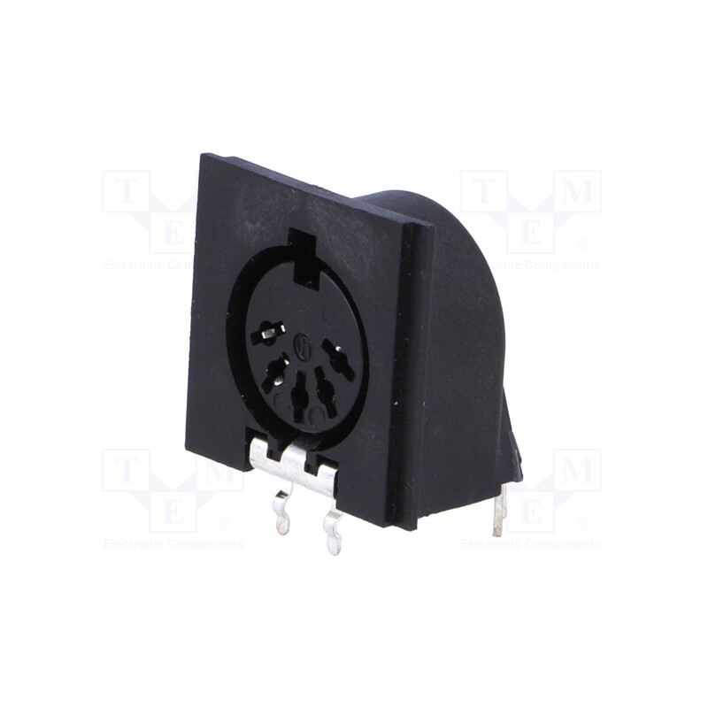 10 pcs : 931744500 MAB 5 SH SW - Socket, DIN, female, PIN: 5, Layout: 180°, angled 90°, on PCBs, THT