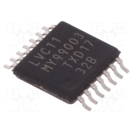 10 pcs : 74LVC11PW,112 - IC: digital, AND, Ch: 3, IN: 3, CMOS,TTL, SMD, TSSOP14, 1.2÷3.6VDC