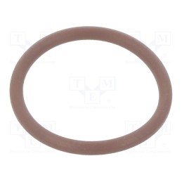 50 pcs : 01-0020.00X2 ORING 80FPM BROWN - O-ring gasket, FPM, Thk: 2mm, Øint: 20mm, brown, -20÷200°C