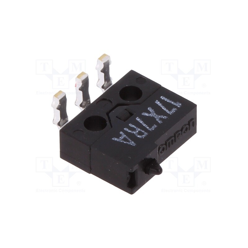 10 pcs : D2MQ-1-TR - Microswitch SNAP ACTION, 0.5A/30VDC, without lever, SPDT, Pos: 2