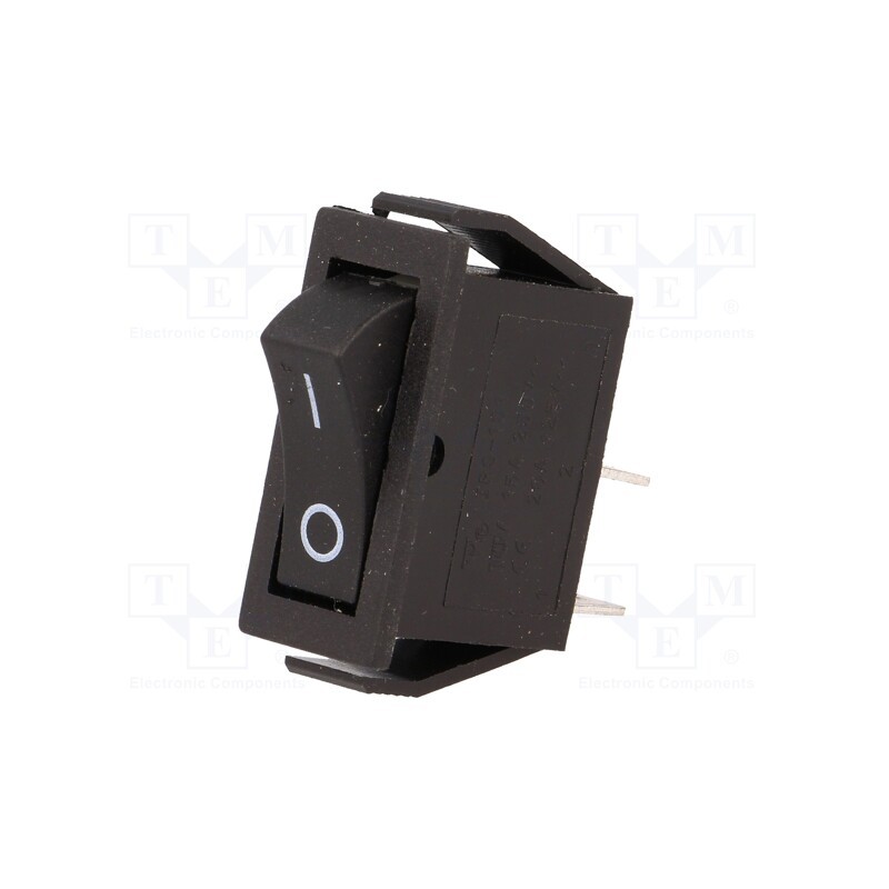 10 pcs : RS1011C3BK - ROCKER, SPST, Pos: 2, ON-OFF, 15A/250VAC, black, none, 35mΩ, -30÷80°C
