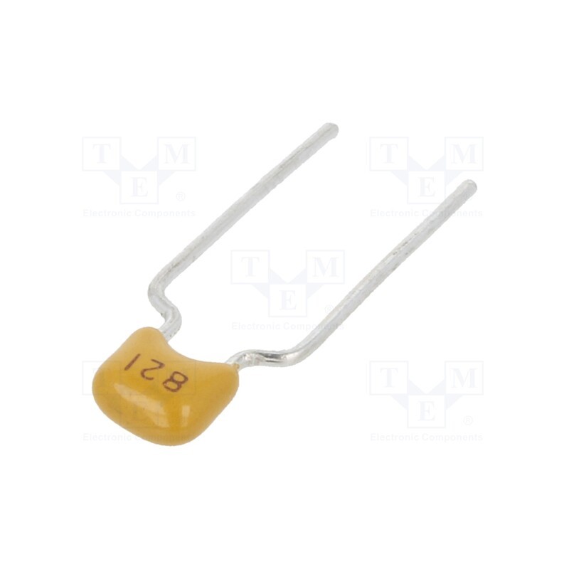 50 pcs : CT40805B821K101F3R - Capacitor: ceramic, 820pF, 100V, X7R, ±10%, THT, 5mm