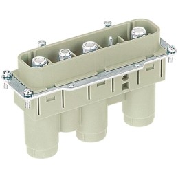 1 pcs - HARTING Heavy Duty Power Connector Insert, 200A, Male, HAN K, High Current Connectors Series, 3 Contacts