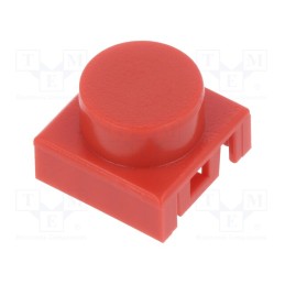 20 pcs : BTN K02 40 - Button, red, Ø8mm, KSA,KSL