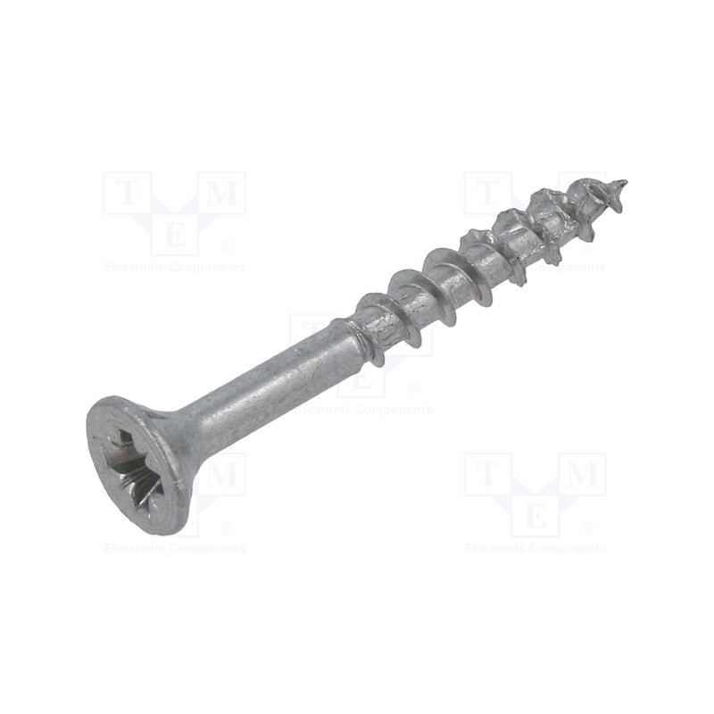 500 pcs : 1347381 - Screw, for wood, 3.5x30, Head: countersunk, Pozidriv, PZ2, zinc