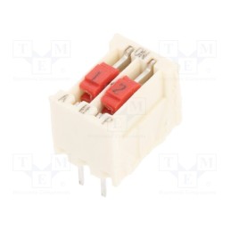 10 pcs : 5161390-2 - Switch: DIP-SWITCH, Poles number: 2, OFF-ON, 0.025A/50VDC, Pos: 2