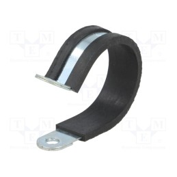 10 pcs : LKD13515 - Fixing clamp, ØBundle : 35mm, W: 15mm, steel, Cover material: EPDM