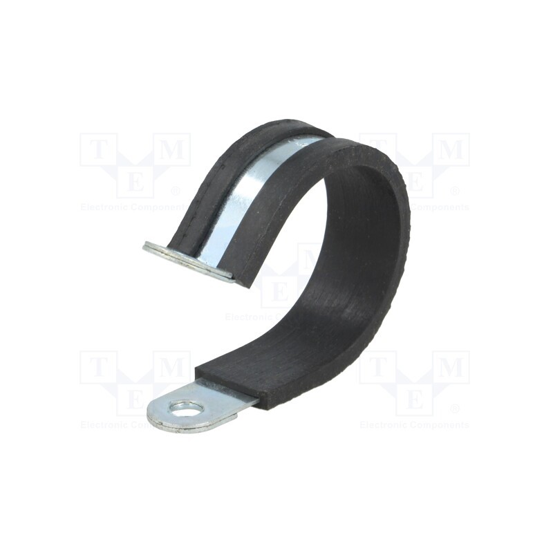 10 pcs : LKD13515 - Fixing clamp, ØBundle : 35mm, W: 15mm, steel, Cover material: EPDM