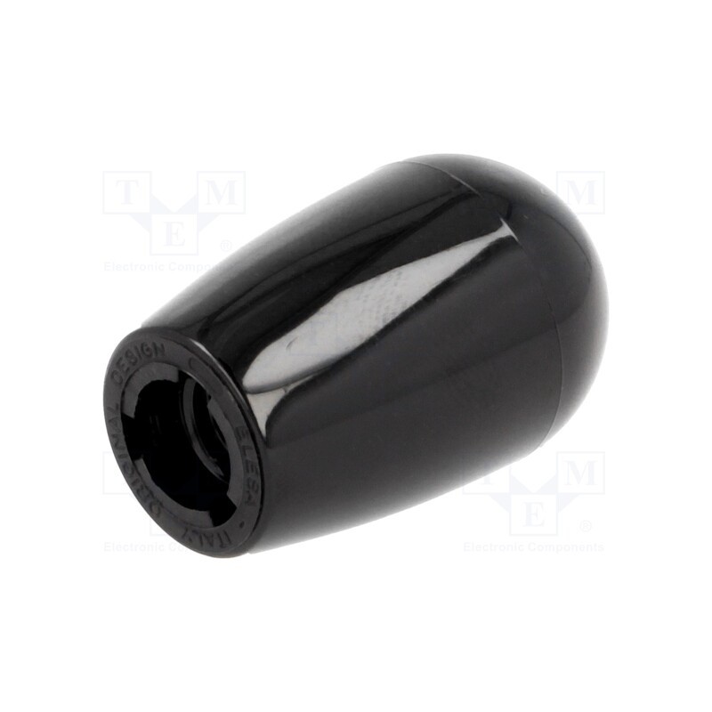 10 pcs : I.622/30-M8 BLACK - Conical knob, Int.thread: M8, 20mm, Base dia: 14mm, Ømax: 20mm