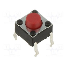 50 pcs : PTS645SK50-2 LFS - Microswitch TACT, SPST-NO, Pos: 2, 0.05A/12VDC, THT, none, 2.6N