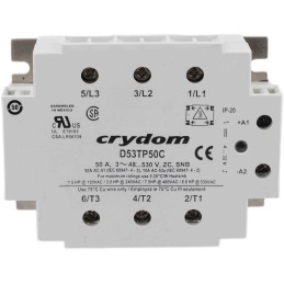 1 pcs - Sensata / Crydom 53TP Series Solid State Relay, 50 A rms Load, Panel Mount, 530 V ac Load, 32 V dc Control