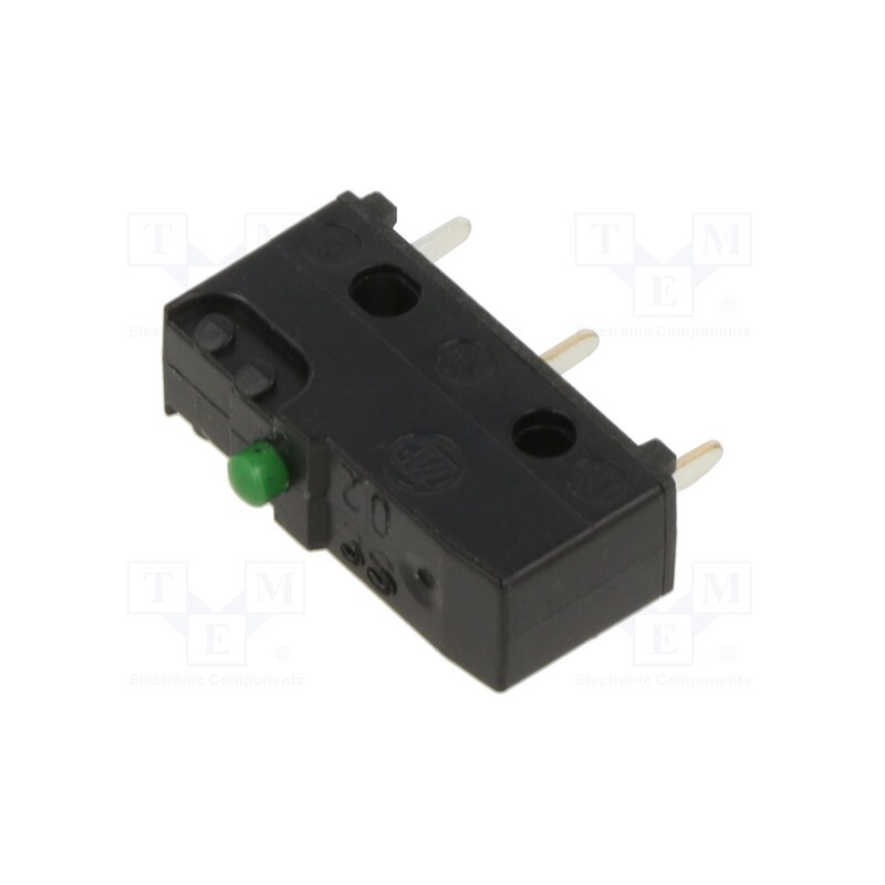 10 pcs : DB3C-C1AA - Microswitch SNAP ACTION, 0.1A/250VAC, 0.1A/80VDC, without lever