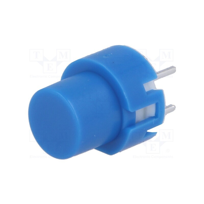 10 pcs : D6R60 F1 LFS - Switch: keypad, Pos: 2, SPST-NO, 0.01A/32VDC, blue, THT, 1.3N, round