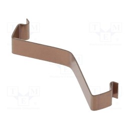 10 pcs : KC-194 - Retaining spring, L: 37.3mm, H: 8.5mm, natural