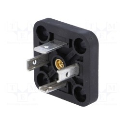 10 pcs : 932890100 GSE 3000 N4 BLACK - Connector: valve connector, socket, form A, 18mm, male, PIN: 4, 16A