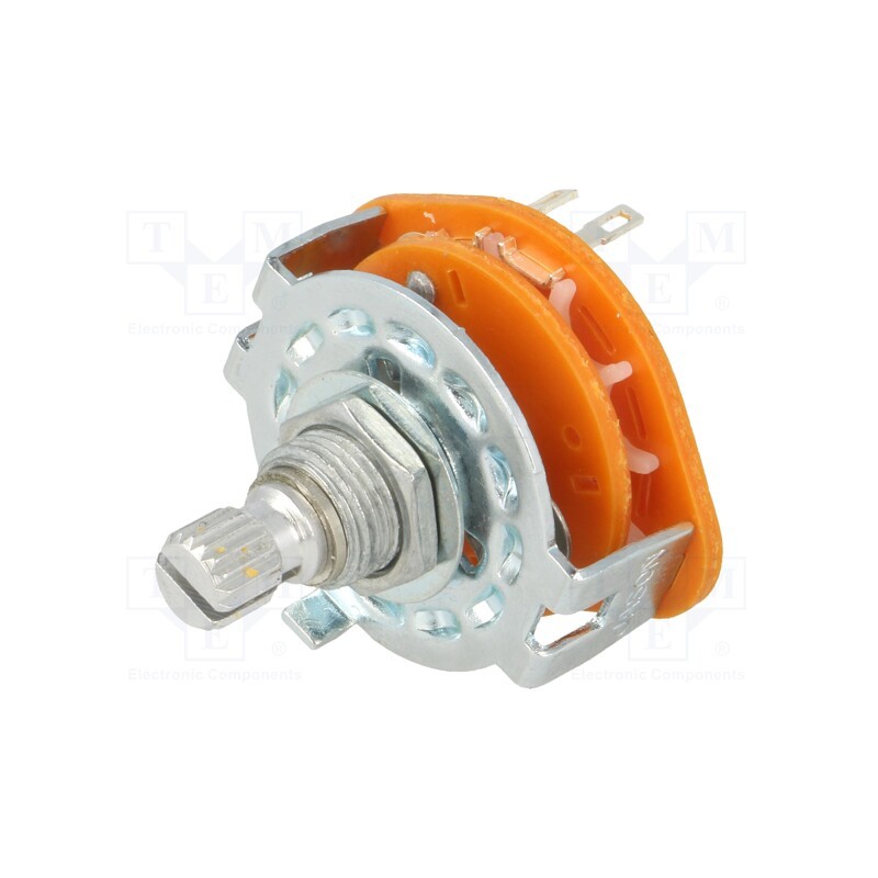 10 pcs : - Switch: rotary, Pos: 3, 0.3A/125VAC, Poles number: 1, 30°, -20÷70°C