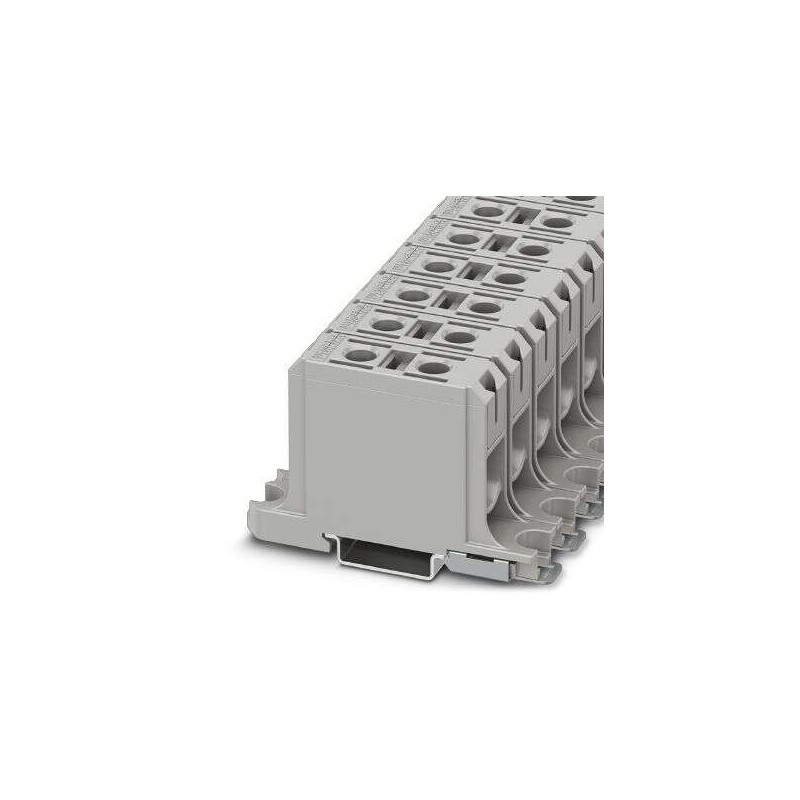 20 pcs - Phoenix Contact UBAL 50 Series Grey High Current Connector, 6mm², Single-Level, Screw Termination