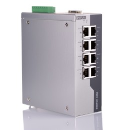 1 pcs - Phoenix Contact FL SWITCH 3008 Series DIN Rail Mount Ethernet Switch, 8 RJ45 Ports, 100Mbit/s Transmission, 24V dc