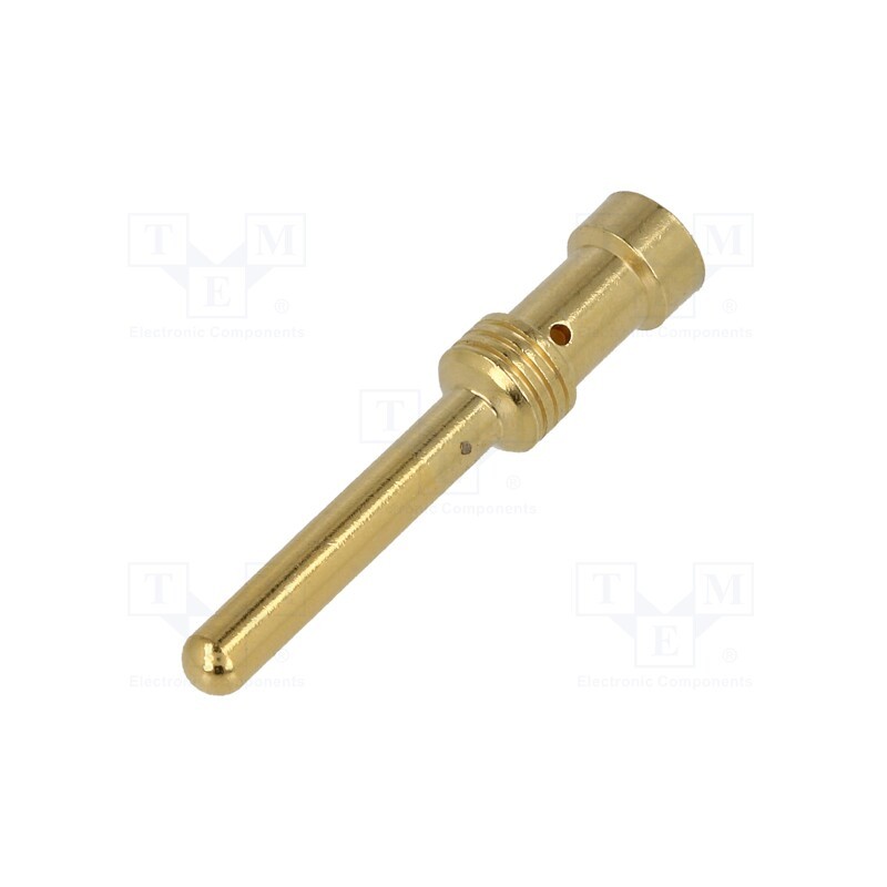 10 pcs : 9330006123 - Contact, male, copper alloy, gold-plated, 2.5mm2, Han E®, crimped