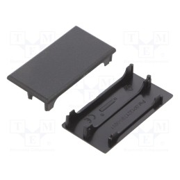 10 set : 93070002 - Cap for LED profiles, black, 2pcs, ABS, LOWI