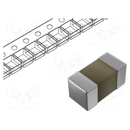 50 pcs : GRM155C71A105KE11D - Capacitor: ceramic, MLCC, 1uF, 10V, X7S, ±10%, SMD, 0402