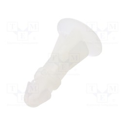50 pcs : 8G820V40580 - Assembly stud, polyamide, L: 10mm, latch/latch, Ø2: 5.4mm, Ø1: 4mm
