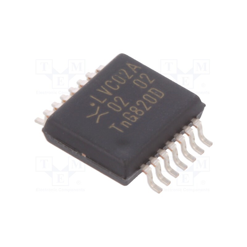 10 pcs : 74LVC02ADB,112 - IC: digital, NOR, Ch: 4, IN: 2, CMOS,TTL, SMD, SSOP14, 1.2÷3.6VDC,