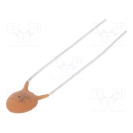 10 pcs : CC-104/500 - Capacitor: ceramic, 100nF, 500V, Y5V, -20÷80%, THT, 10mm