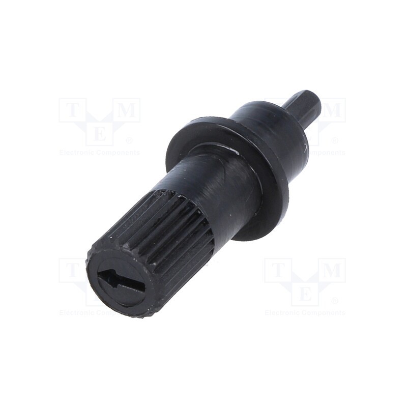 50 pcs : CA9MA 9006 - Knob, shaft knob, black, 20mm, for mounting potentiometers, CA9M