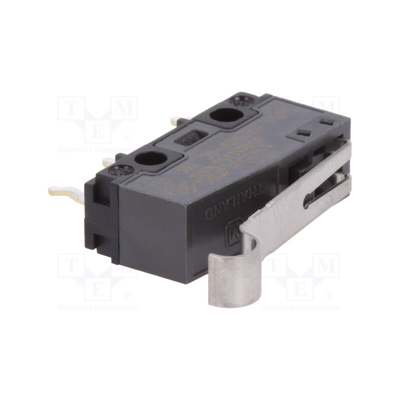 10 pcs : AVM34453 - Microswitch SNAP ACTION, 5A/250VAC, 5A/30VDC, SPDT, ON-(ON), IP40