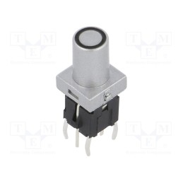 10 pcs : PB6149L-2-102 - Switch: keypad, Pos: 2, SPST-NO, 0.05A/12VDC, silver, LED, yellow