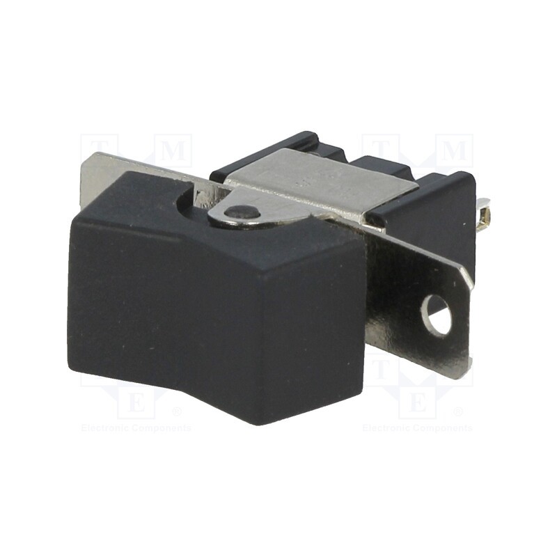 10 pcs : RSL-123A1 - ROCKER, SP3T, Pos: 3, (ON)-OFF-(ON), 3A/250VAC, black, none, 20mΩ