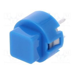 10 pcs : D6C60 F1 LFS - Switch: keypad, Pos: 2, SPST-NO, 0.01A/32VDC, blue, THT, 1.3N, square