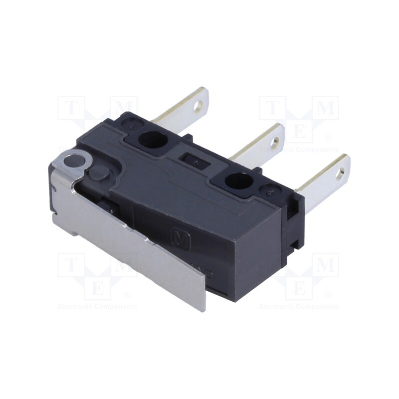 10 pcs : AVL38153 - Microswitch SNAP ACTION, 5A/250VAC, 5A/30VDC, with lever, SPDT
