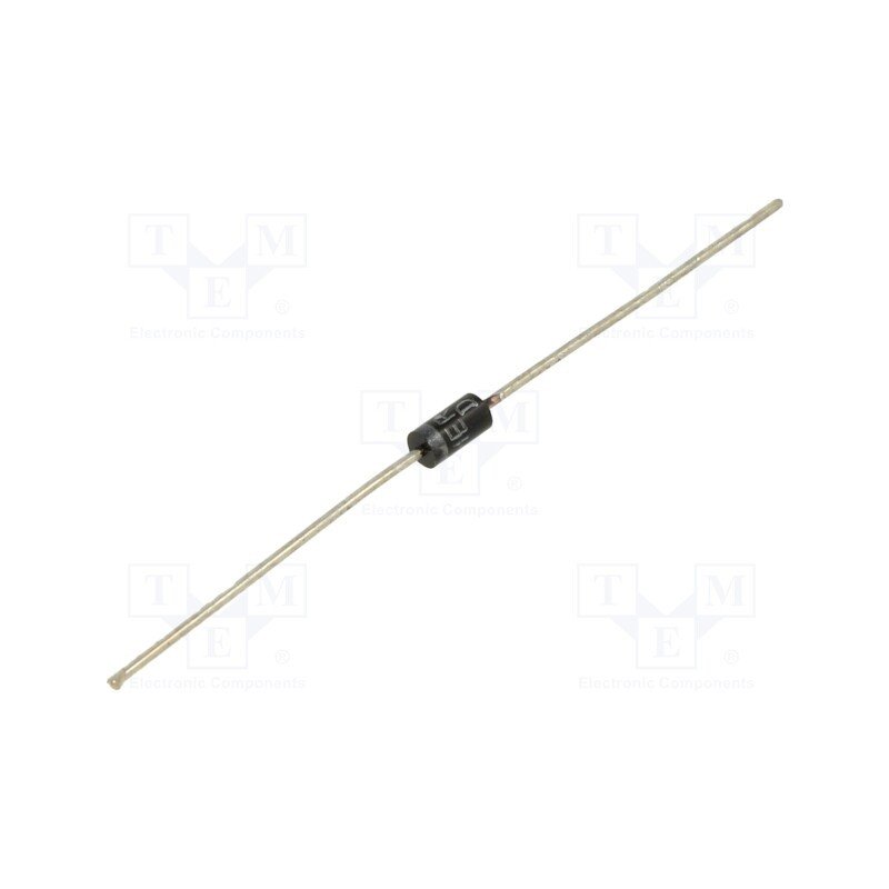 50 pcs : HER106 - Diode: rectifying, THT, 600V, 1A, , Ifsm: 30A, DO41, 100ns