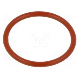 50 pcs : 01 0038.00X 4 ORING 70SI RED - O-ring gasket, silicone, Thk: 4mm, Øint: 38mm, red, -60÷160°C