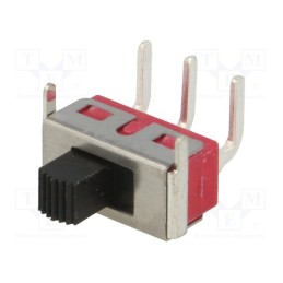 10 pcs : SL19-123 - Switch: slide, Pos: 2, SPDT, 3A/250VAC, 6A/28VDC, ON-ON, THT, SL19
