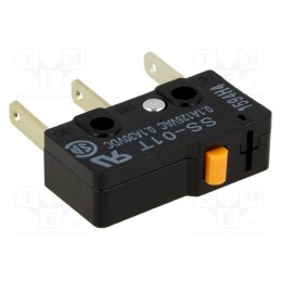10 pcs : SS-01T - Microswitch SNAP ACTION, 0.1A/125VAC, 0.1A/30VDC, without lever