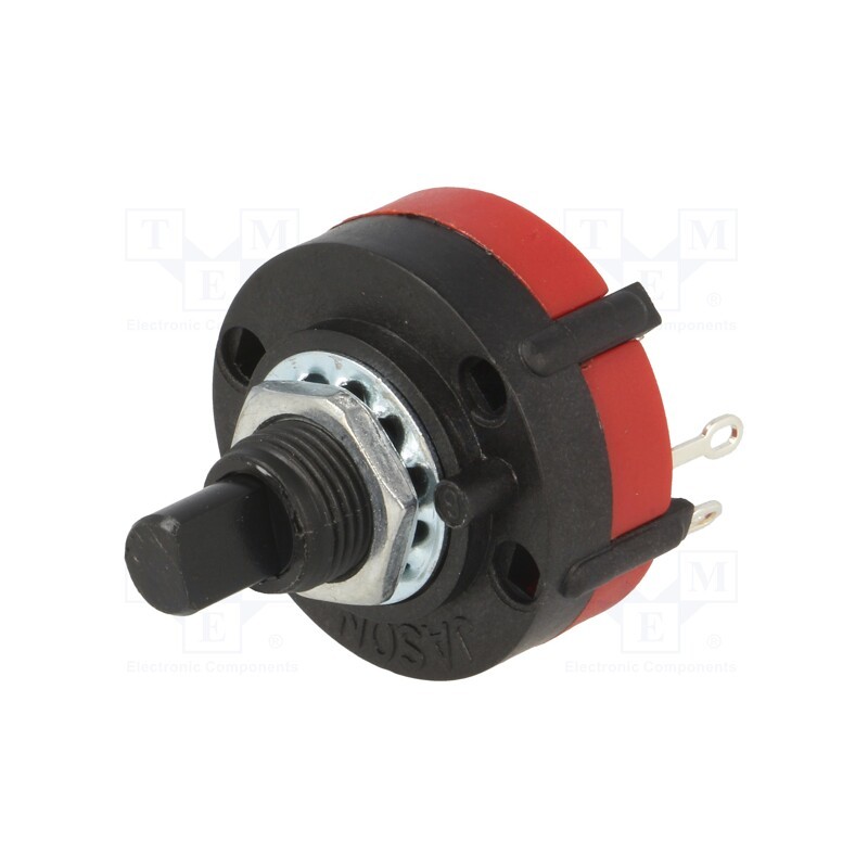 10 pcs : - Switch: rotary, Pos: 4, 0.3A/125VAC, Poles number: 1, 30°, -20÷70°C