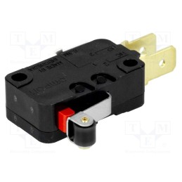 10 pcs : D3V-165-1C5 - Microswitch SNAP ACTION, 16A/250VAC, 10A/30VDC, SPDT, ON-(ON)