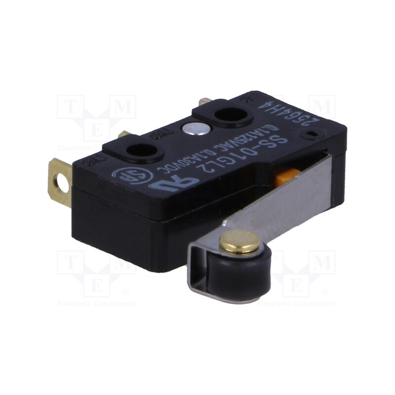 10 pcs : SS-01GL2 - Microswitch SNAP ACTION, 0.1A/125VAC, 0.1A/30VDC, SPDT, ON-(ON)