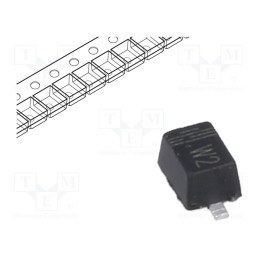 50 pcs : 1N4148WS - Diode: switching, SMD, 100V, 150mA, 4ns, SOD323F, Ufmax: 1V, 200mW