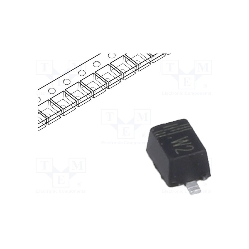 50 pcs : 1N4148WS - Diode: switching, SMD, 100V, 150mA, 4ns, SOD323F, Ufmax: 1V, 200mW