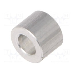 20 pcs : 338/4,3X06 - Spacer sleeve, 6mm, cylindrical, aluminium, Out.diam: 8mm