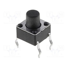 50 pcs : 1301.9303 - Microswitch TACT, SPST-NO, Pos: 2, 0.05A/12VDC, THT, none, 1.6N