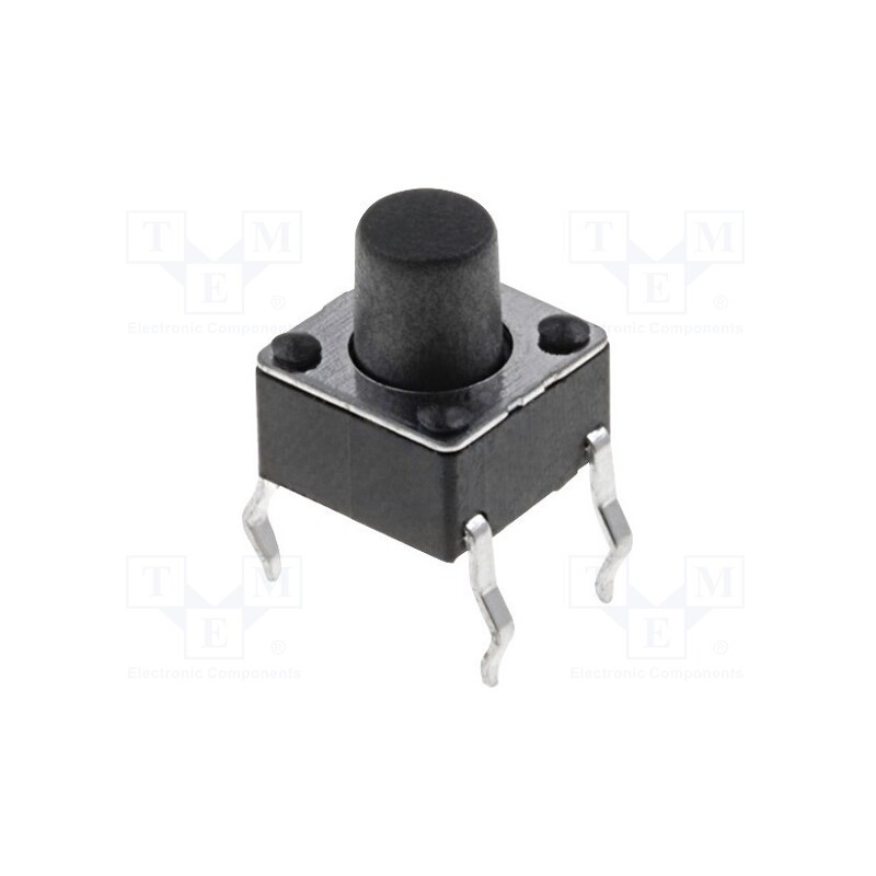 50 pcs : 1301.9303 - Microswitch TACT, SPST-NO, Pos: 2, 0.05A/12VDC, THT, none, 1.6N