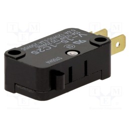 10 pcs : V-15-1C25 - Microswitch SNAP ACTION, 15A/250VAC, 0.6A/125VDC, without lever