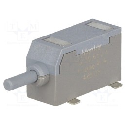 10 pcs : 1239.6523 - Switch: push-button, Pos: 2, SPDT, 0.5A/60VAC, 0.5A/60VDC, ON-(ON)