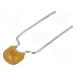 50 pcs : CT40805B751K500F3R - Capacitor: ceramic, 750pF, 50V, X7R, ±10%, THT, 5mm