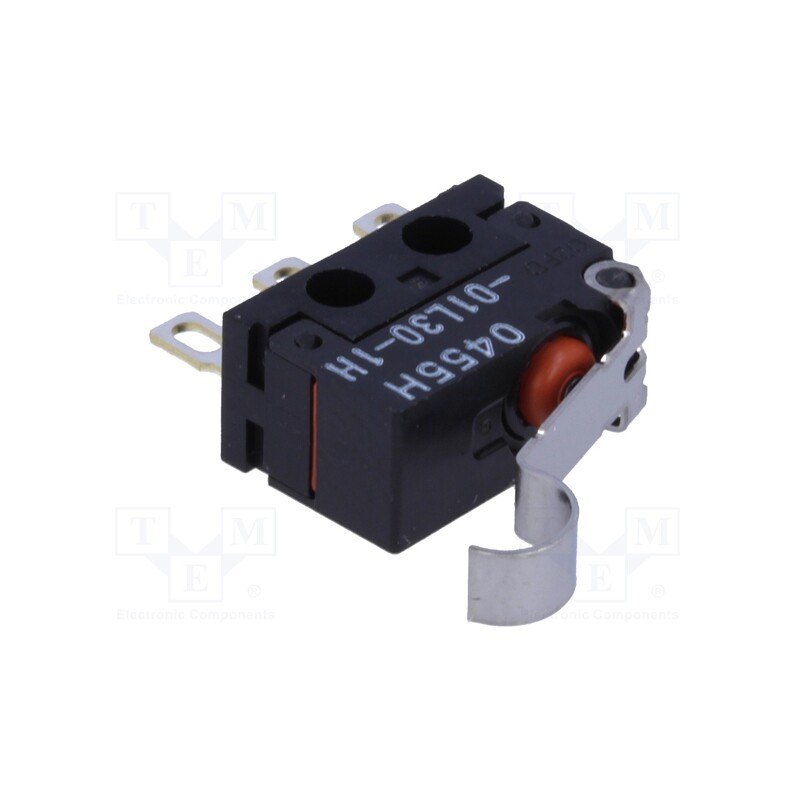 10 pcs : D2FD-01L30-1H - Microswitch SNAP ACTION, 0.1A/125VAC, 0.1A/30VDC, SPDT, ON-(ON)